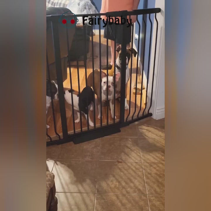 FairyBaby 40" Extra Tall Auto Close Big Dog Gate