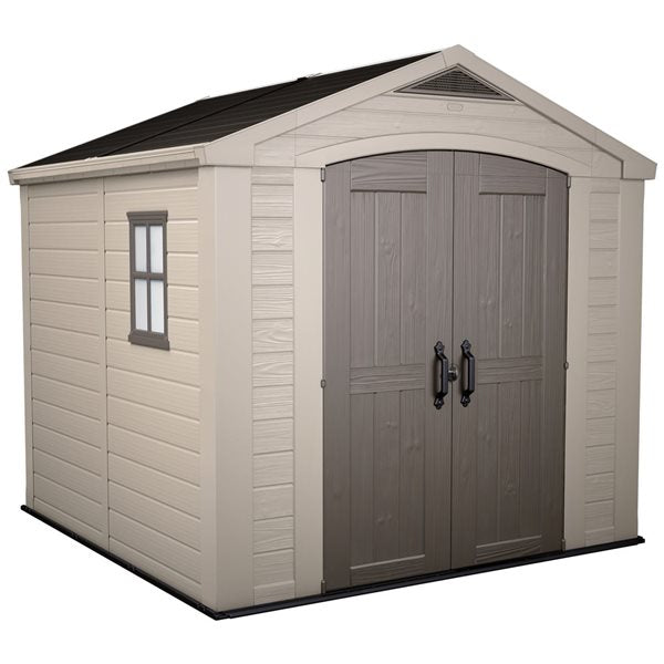 Keter Factor 8×8 Foot Large Resin Outdoor Shed