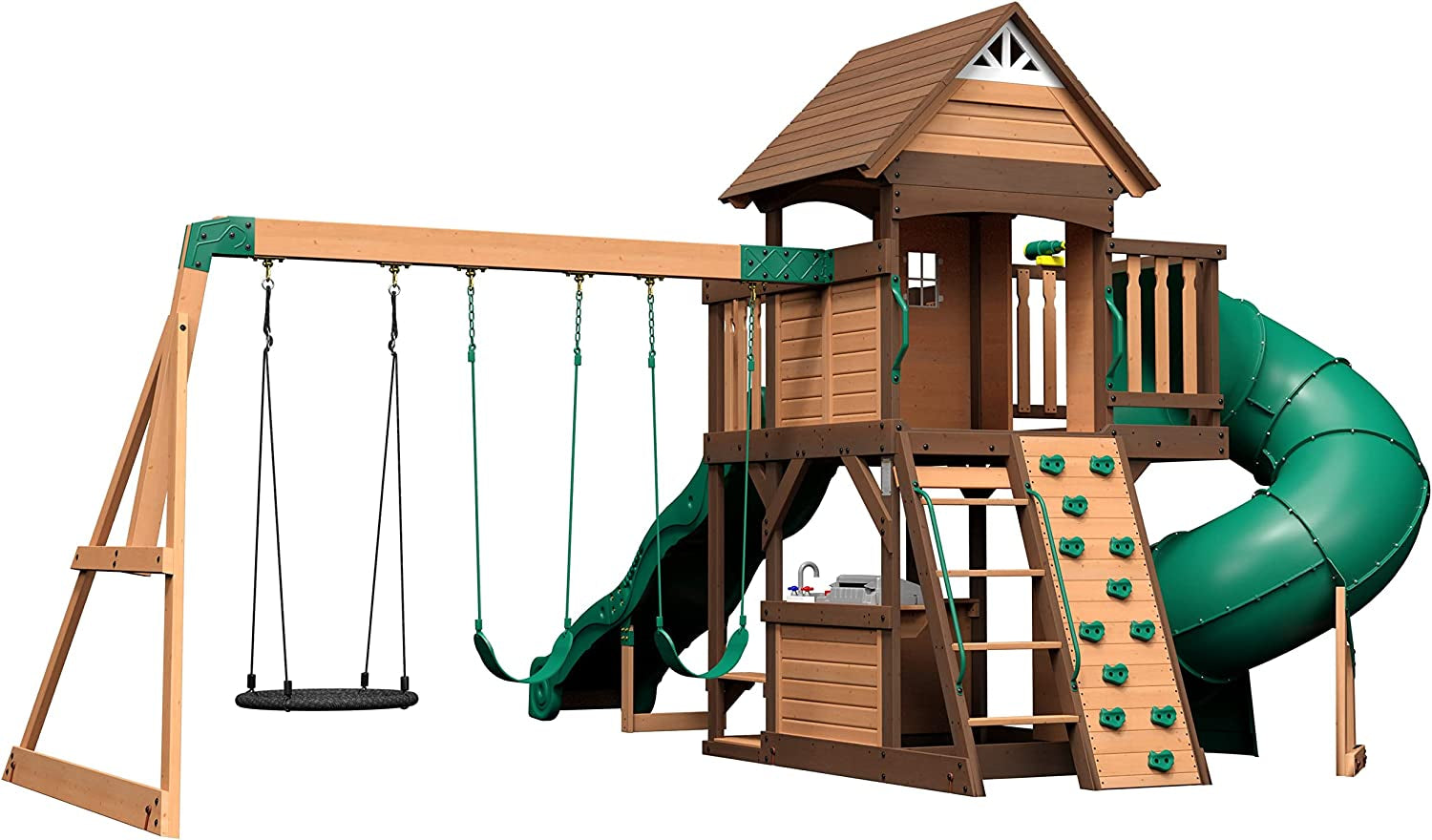 Backyard Discovery Cedar Cove Swing Set