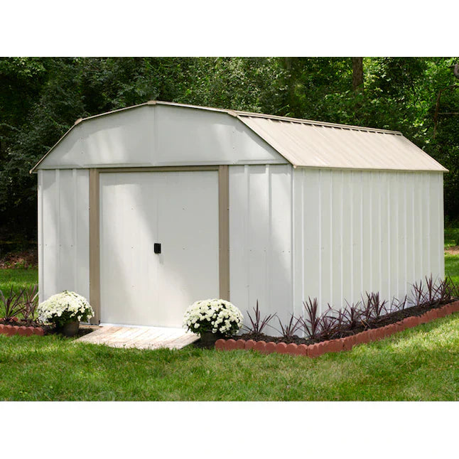 Arrow 10 ft x 14 ft Lexington Galvanized Steel Storage Shed