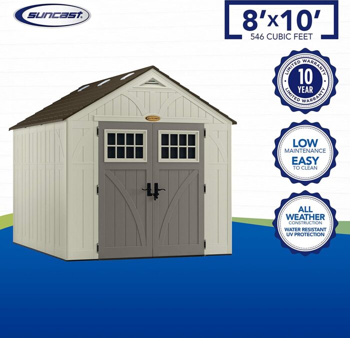 Suncast BMS8100 8′ x 10′ Tremont Storage Shed