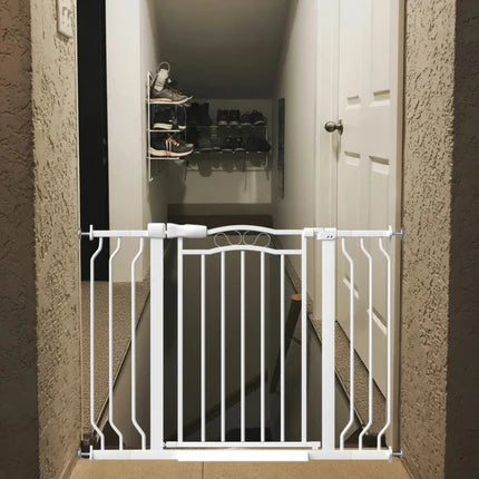 FairyBaby Arch-Shaped Walk Through Baby Gate With 23.5" Extra Wide Walk Through Door