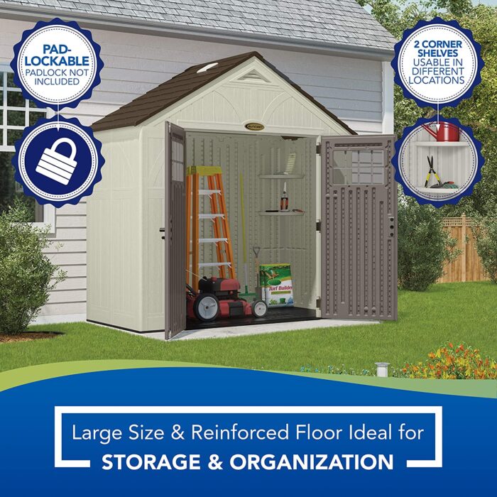 Suncast BMS8400D “4 x 8” Tremont Storage Shed