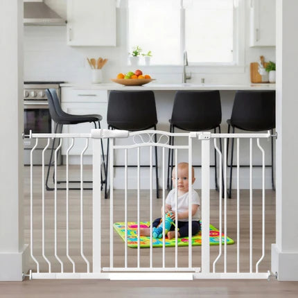 FairyBaby Arch-Shaped Walk Through Baby Gate With 23.5" Extra Wide Walk Through Door