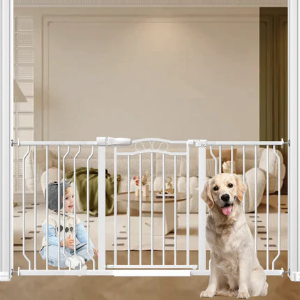 FairyBaby Arch-Shaped Walk Through Baby Gate With 23.5" Extra Wide Walk Through Door