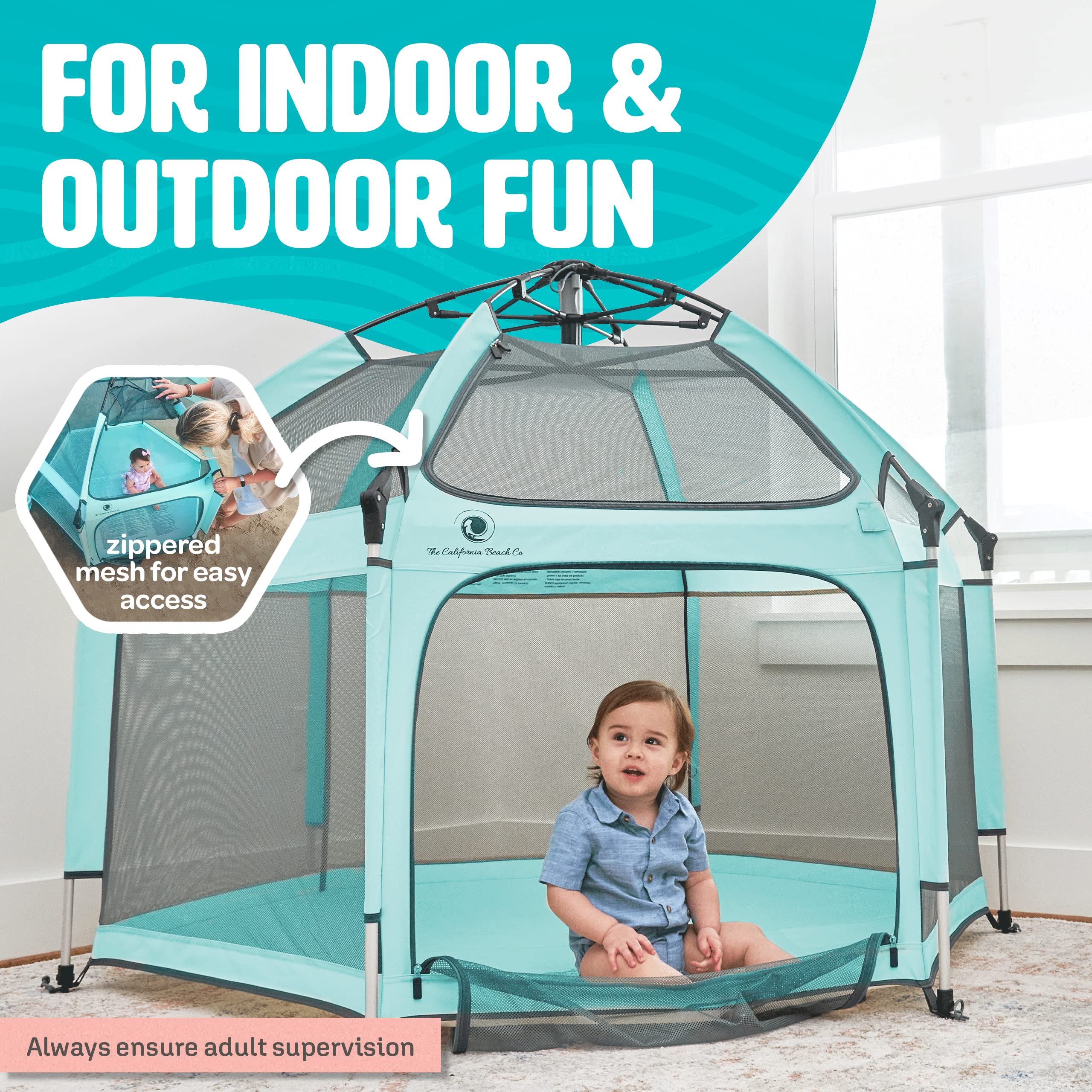 Baby Playpen - Indoor & Outdoor Playpen for Babies and Toddlers