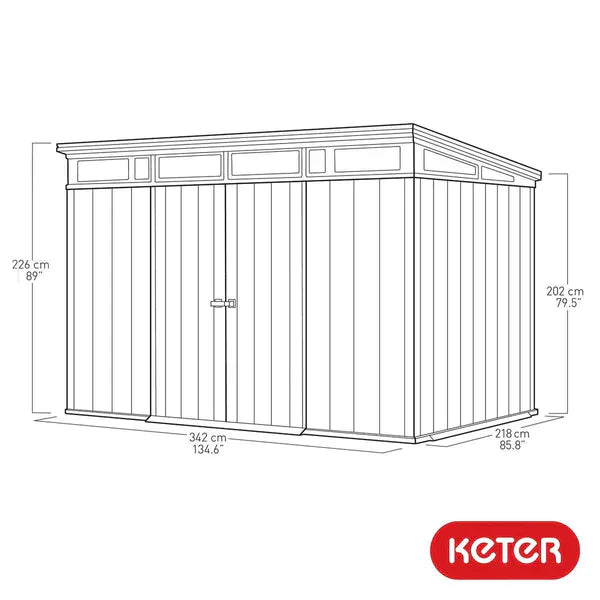Keter Artisan 11ft X 7ft 3.2 X 2.1m Shed storage