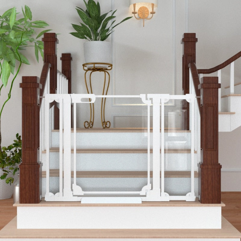 FairyBaby 30" Tall Crystal Acrylic Pressure Mounted Dog Gate