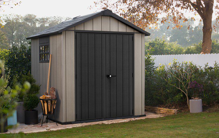 Keter Oakland 7.5×7 Storage Shed Grey