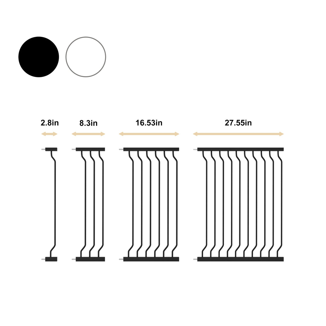 FairyBaby 40" Extra Tall Auto Close Big Dog Gate