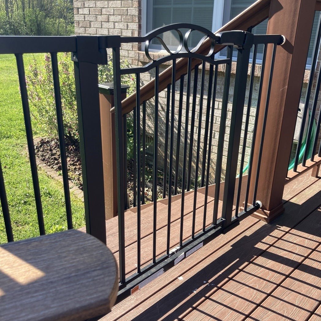 FairyBaby Arch-Shaped Walk Through Baby Gate With 23.5" Extra Wide Walk Through Door