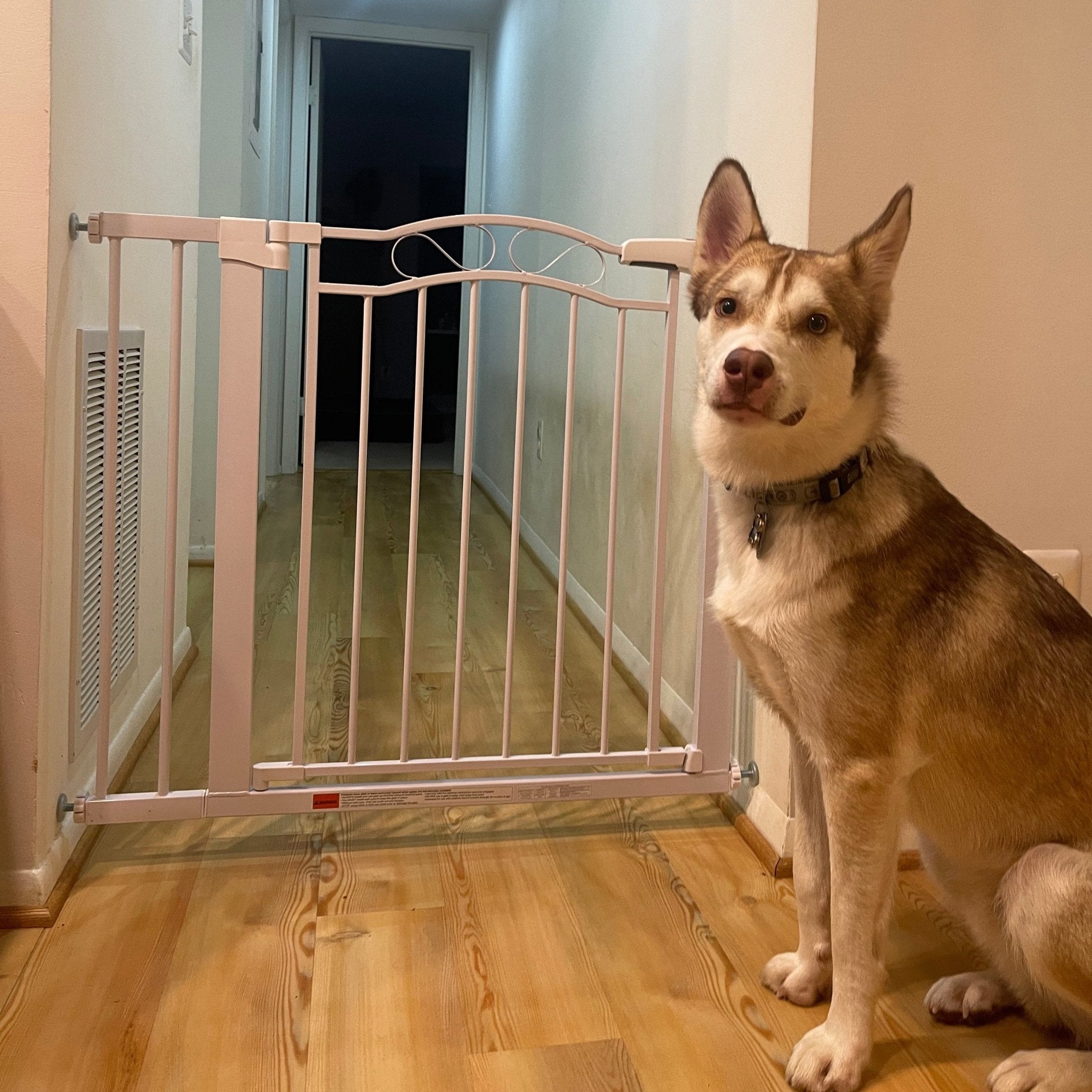 FairyBaby Arch-Shaped Walk Through Baby Gate With 23.5" Extra Wide Walk Through Door