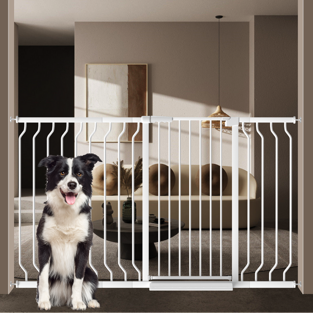 FairyBaby 40" Extra Tall Auto Close Big Dog Gate