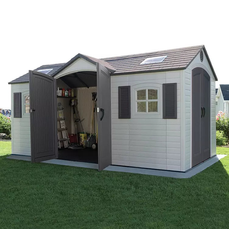 Lifetime 15′ x 8′ Dual-Entry Outdoor Storage Shed